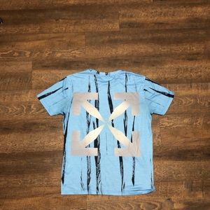 Off white T-shirt Sky blue size medium